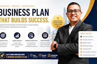 create a professional business plan and financial projections for your company