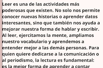 resumenes,textos,redaccion y escritura clara y rapida,vlog,