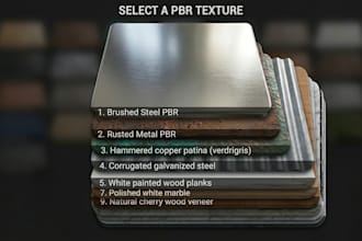 create realistic pbr textures and substance 3d materials