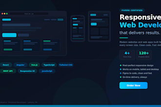 build a responsive web application for you