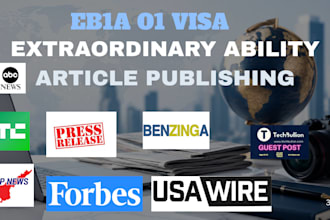 write and publish eb1a o1 visa media articles on top media publication