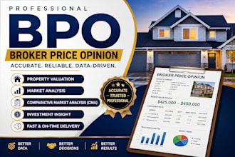 provide professional property valuation and broker price opinion reports