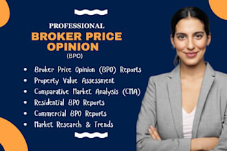 provide professional property valuation and broker price opinion reports