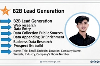 do professional b2b lead generation, targeted prospect list building, and