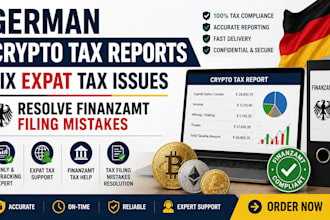 prepare german crypto tax reports, fix expat issues, finanzamt mistakes