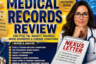 review medical records ptsd anxiety depression for you