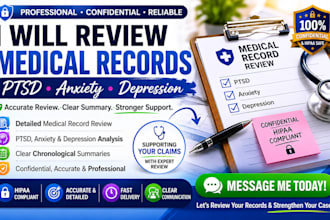 review medical records ptsd anxiety depression for you
