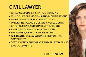 draft divorce, separation, and marital settlement documents