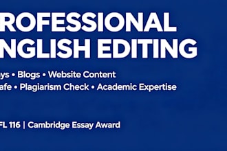 edit your writing to make it polished and error free