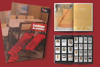 design a ebook and print ready furniture catalog brochure pamphlet or booklet