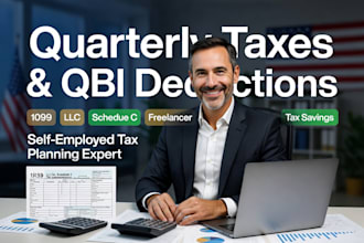 estimate quarterly taxes, health insurance and qbi deductions for self employed