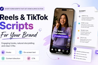 write engaging reels and tiktok scripts for your brand