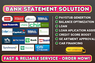 convert bank statement for any loan