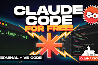 setup claude code using free tier ollama cloud models no GPU no API costs