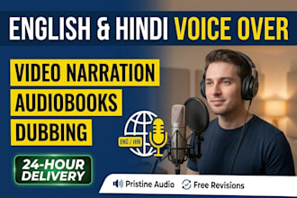 be you professional english and hindi voice over artist