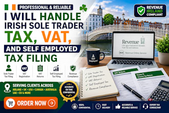 handle irish sole trader tax, vat, and self employed tax filing