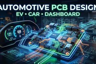 design professional pcb for power electronics, motor drivers