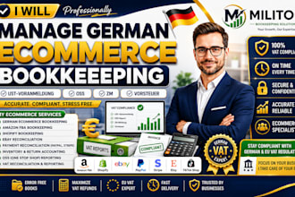 manage german ecommerce bookkeeping amazon shopify ebay oss vat reconciliation