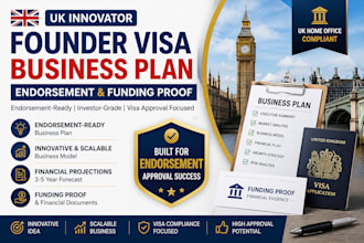 write uk innovator founder visa business plan endorsement and funding proof