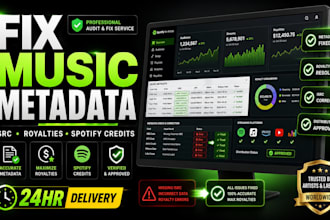 audit and fix your music metadata, isrc codes, credits, and royalty errors