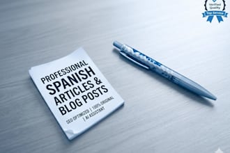 write professional spanish articles and blog posts using ai