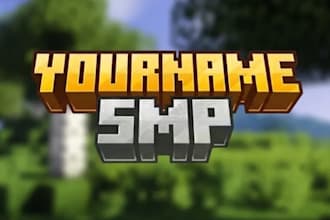 make a professional minecraft smp logo for your server
