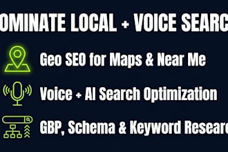 do GEO SEO and voice search optimization for local business and ecommerce