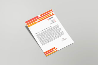 design modern professional business letterhead