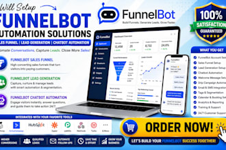 setup funnelbot sales funnel  funnelbot lead generation chatbot automation