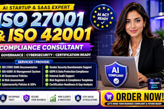 do iso 27001 9001 42001 ai compliance audit cybersecurity gdpr iso consultant