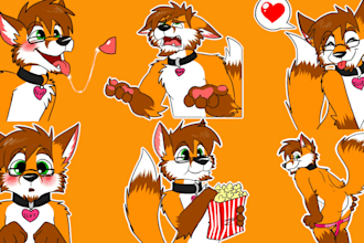draw furry telegram sticker nsfw furry sticker art discord animated sticker pack