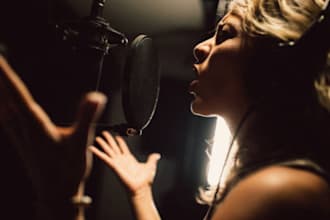 be female pop singer for pop edm and rock tracks