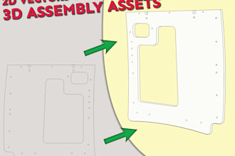create professional 3d assembly instructions for flat pack or cnc furniture