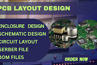 do pcb schematic, pcb circuit layout design and redesign, gerber and bom files