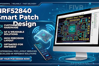 create low power nrf52840 wearable smart patch pcb design
