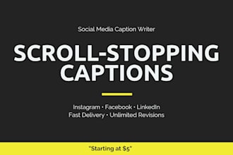 write catchy social media captions for your business