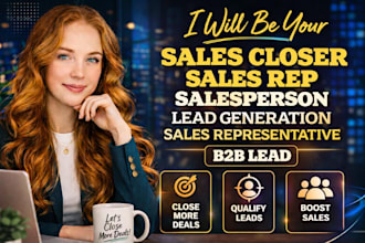 sales closer sales rep salesperson lead generation sales representative b2b lead