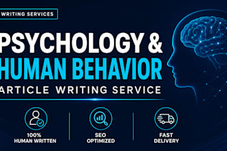 write psychology and human behavior blog articles