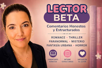 lectura beta de tu novela en español