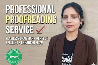 proofread and edit english documents professionally