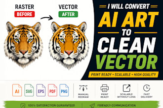 convert a low quality image to a vector for printing