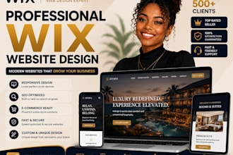 create a professional wix website with SEO optimization
