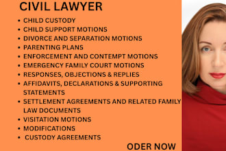 draft your divorce papers, petitions, motions, and lawsuits