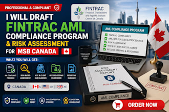 draft fintrac aml compliance program and risk assessment for msb canada