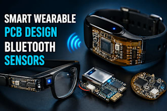 develop smart wearable pcb device with bluetooth and sensor integration