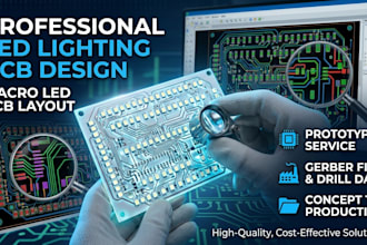 do led lighting pcb, macro led pcb layout and circuit design service