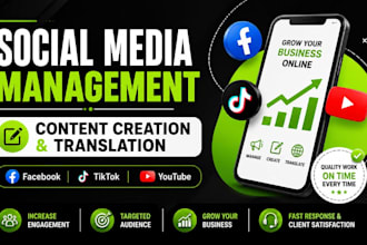 manage your social media and create content