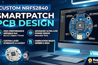 develop custom nrf52840 smartpatch pcb using professional eda tools