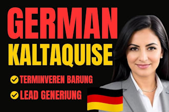 do german kaltakquise, appointment setting and b2b lead generation