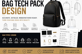 design bag tech pack, tote, backpack tech pack, handbag and duffle bag tech pack